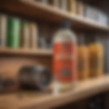 Eco-friendly pest control products on a shelf