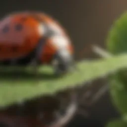 Organic Pest Control - Ladybug in Action