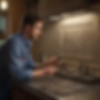 Customer reviewing pest control services