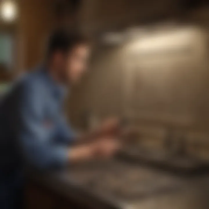 Customer reviewing pest control services