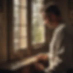 Professional pest control technician examining a home