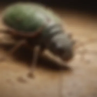 Safe pest control treatment in action
