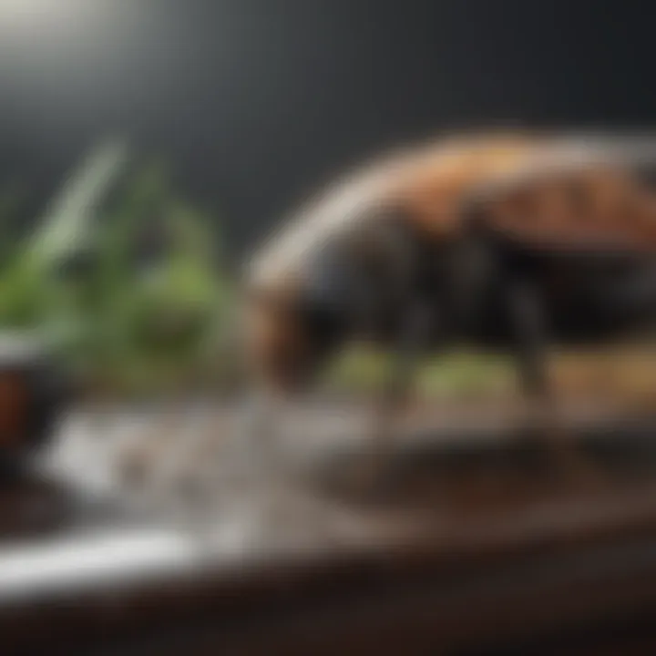 Illustration showcasing different pest control methods