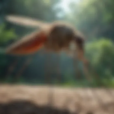 Illustration highlighting the spread of mosquito-borne diseases in the southeast regions