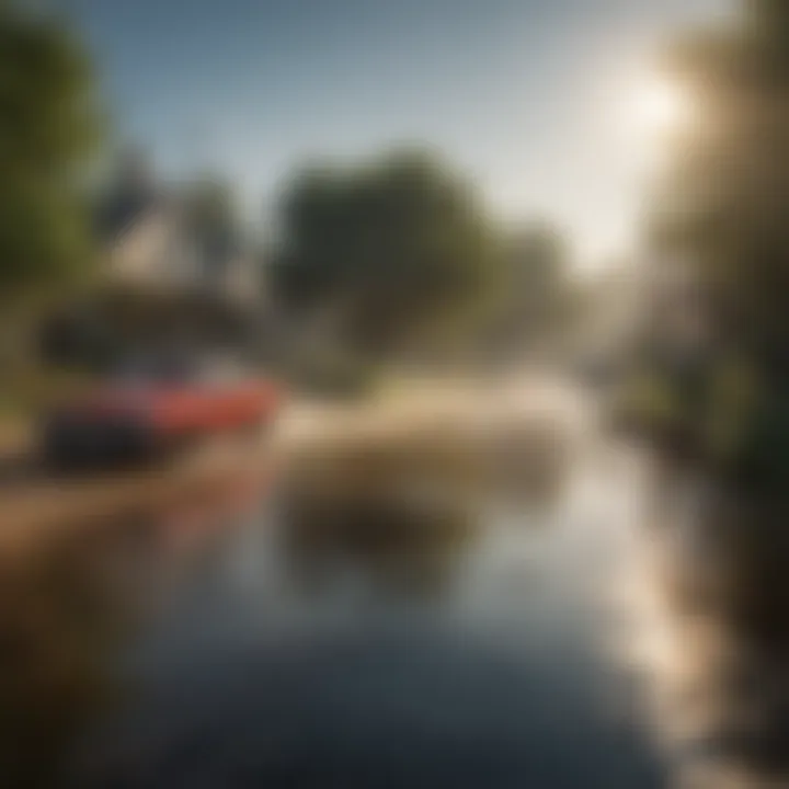 Illustration demonstrating the contamination of water sources due to pest infestations