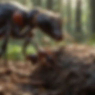 Foraging Ants in Florida Forest Ants foraging for food in Florida forest