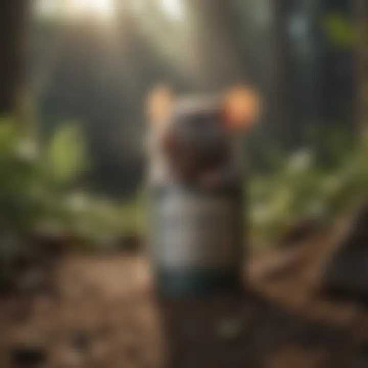 An eco-conscious rat poison package with recyclable materials