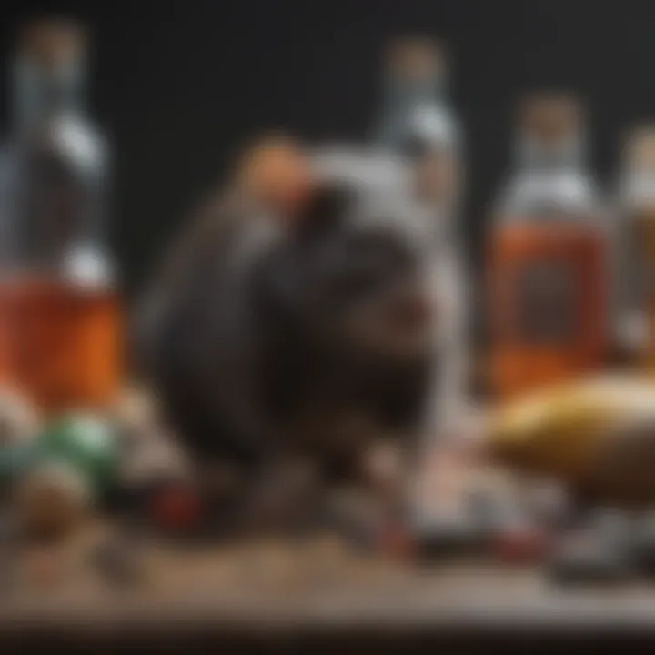 A scientific research laboratory examining rat poison ingredients