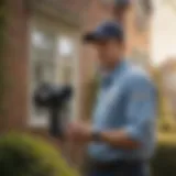 Terminix pest control expert assessing a residential property
