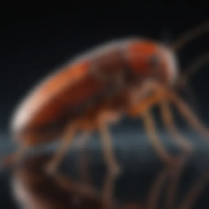 Reproductive Display of Apex Roach Apex roach engaged in a reproductive display, emphasizing its mating behavior