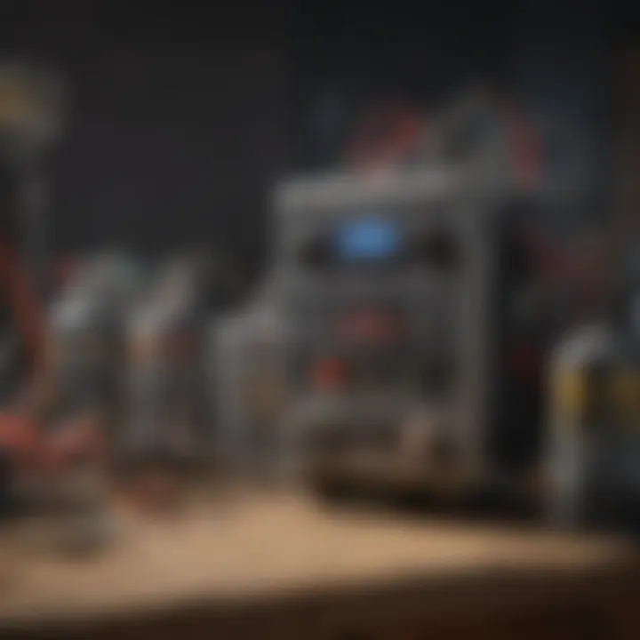 An array of used pest control equipment on display