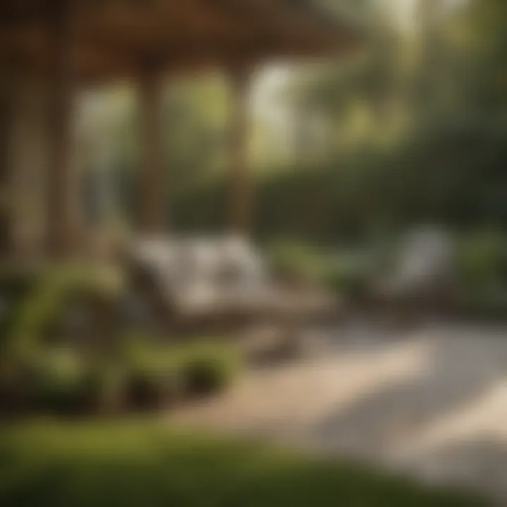 A satisfied customer enjoying their outdoor space enhanced by TruGreen