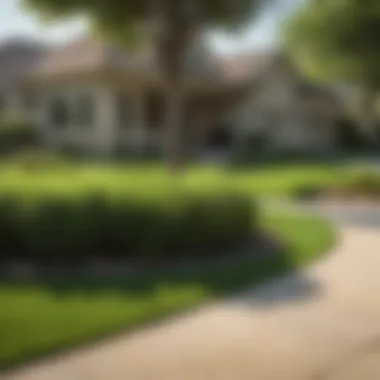 Lush green lawn after TruGreen treatment in Canton