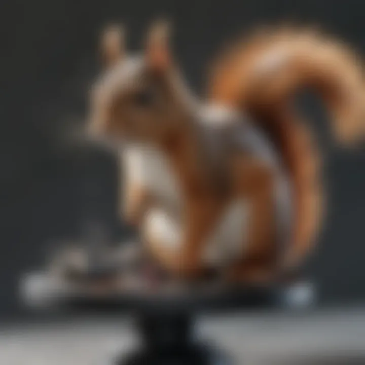 Diagram illustrating the mechanisms by which ultrasound affects squirrels