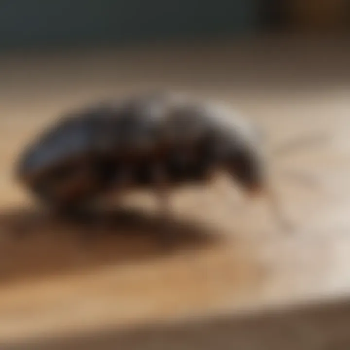 Thorough Pest Inspection by Exterminator Exterminator examining home for pests