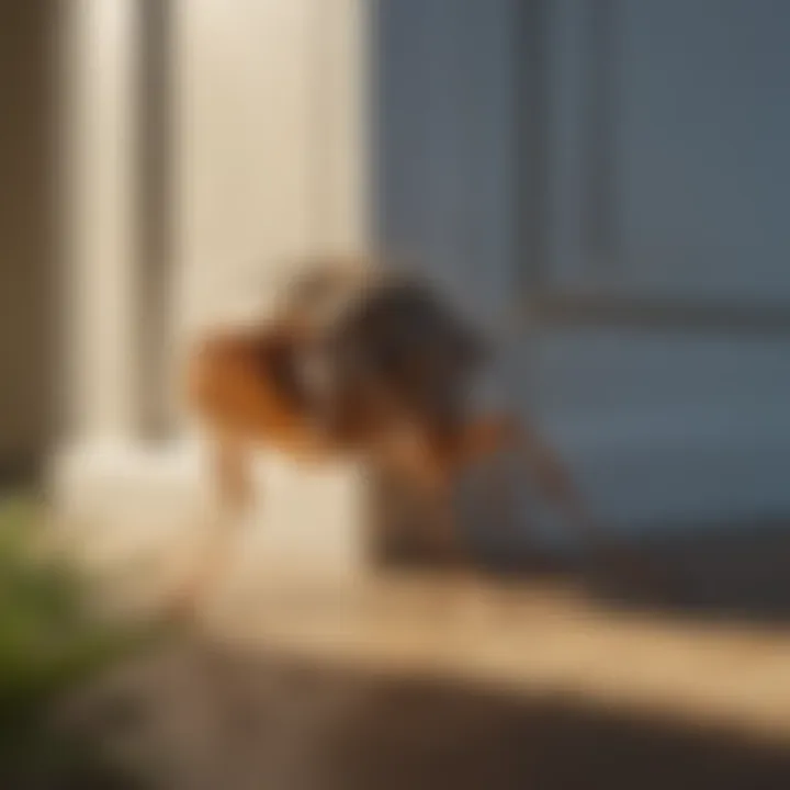 Illustration of pest prevention methods for homes