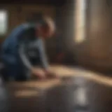 Exterminator inspecting for pests in Middleton