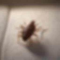 Exterminator inspecting mattress for bed bugs