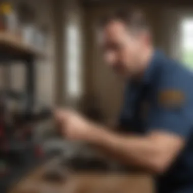 Professional Pest Inspection in Nyack, NY Exterminator inspecting for pests in Nyack NY