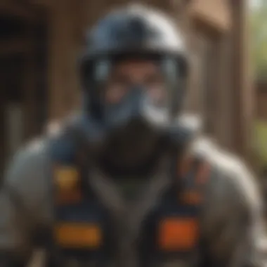 Shielding Environments with Precision Exterminator in protective gear tackling pest problem