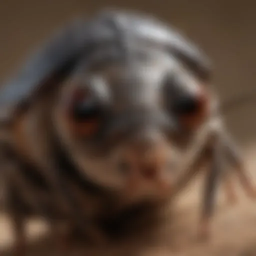 Exterminator conducting thorough inspection for pest infestation