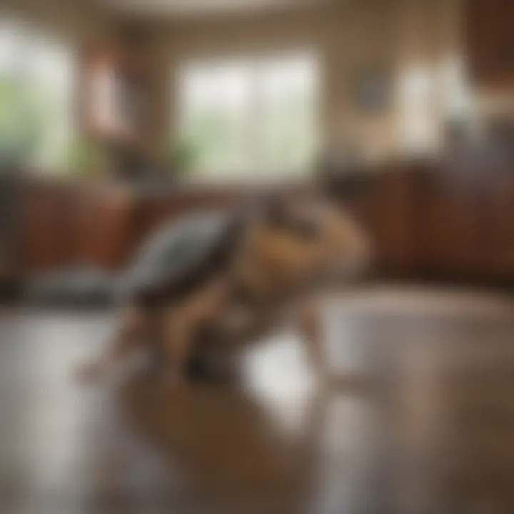 Exterminator showcasing pest-free home results in Howell, MI