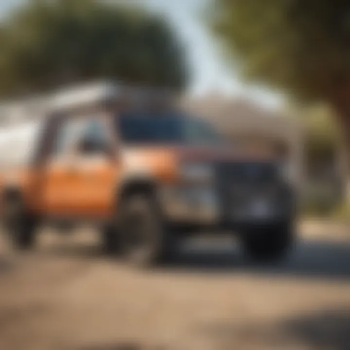 Exterminator truck with pest control equipment