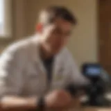 Exterminator using advanced technology to detect pests