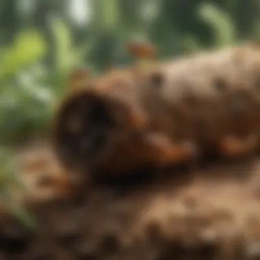 Cooperative Foraging Behavior of Termites Termites engaging in cooperative foraging behavior