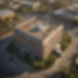 Aerial view of Falcon Termite and Pest Control headquarters