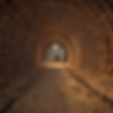 Intricate Tunnel Network Intricate termite tunnel network resembling graph paper