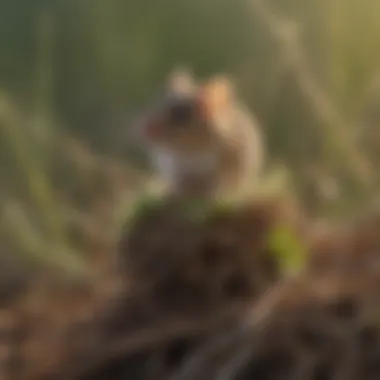 Field Mouse Nesting in Texas Grasslands