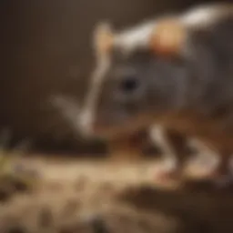 Meticulously Grooming Field Rat