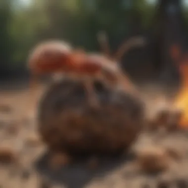 The Art of Destroying Fire Ant Nests Fire Ant Nest Destruction