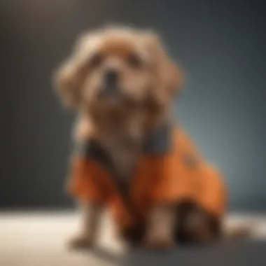 Flea-Free Coat Showcase Illustration of a dog with a flea-free coat