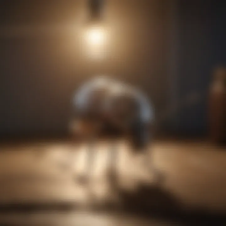 Illustration demonstrating effective pest control with flea trap bulb