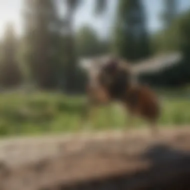 Flit Bug Spray Protecting Picnic Area from Flies