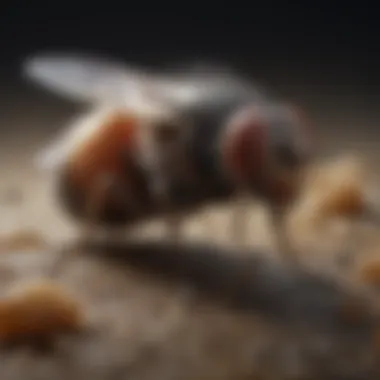 Metamorphosis of a Fly Life Cycle of a Fly from Egg to Maggot
