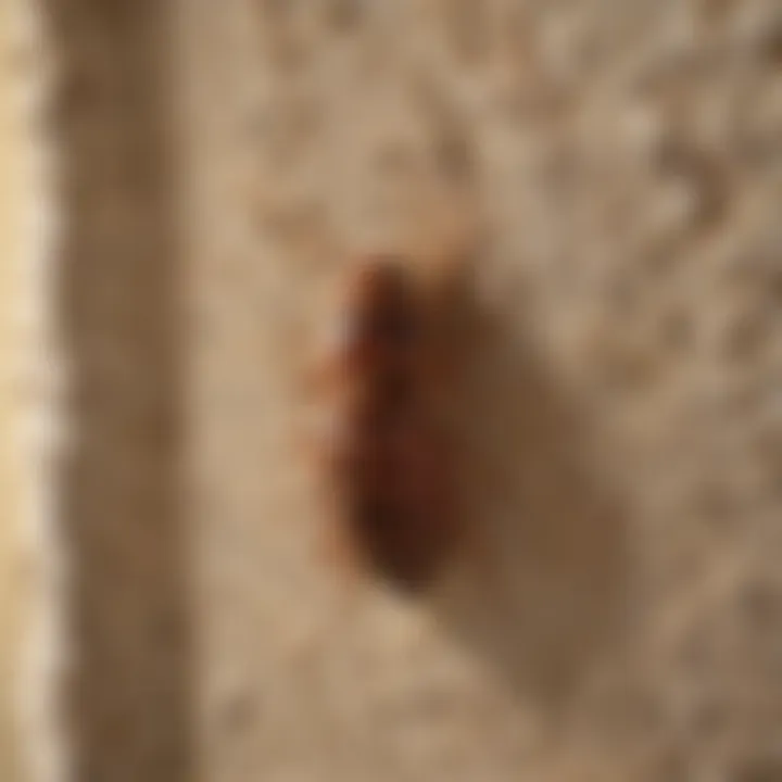 Foam insulation infested with termites