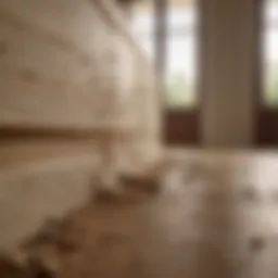 Termite infestation in a home