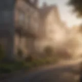 Fogger dispersing solution in a residential setting