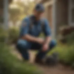 Pest Control Technician inspecting property