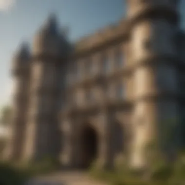 Fortress of Defense A fortress concept symbolizing home protection from pests
