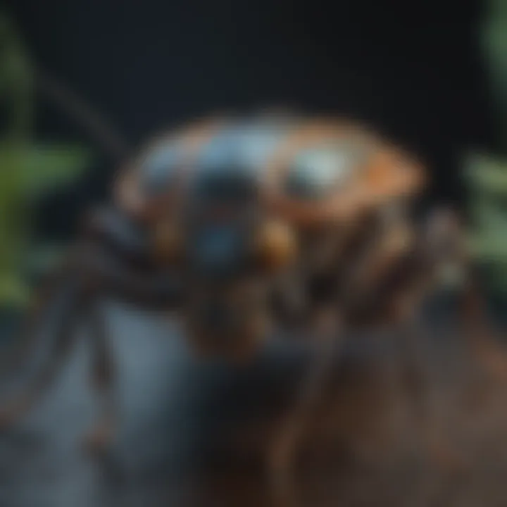 Diagram of a bug identification process using AI