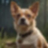Small dog protected from fleas and ticks with Amazon Frontline Plus