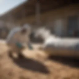 A sealed environment ready for fumigation