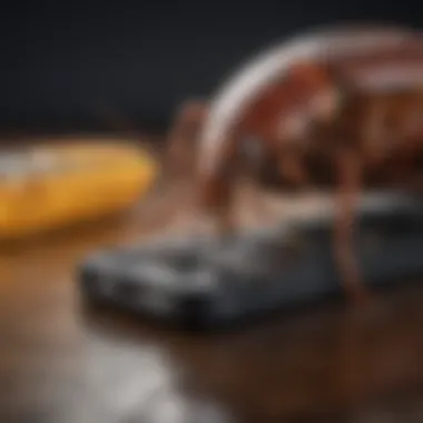 Close-up of German cockroach extermination equipment