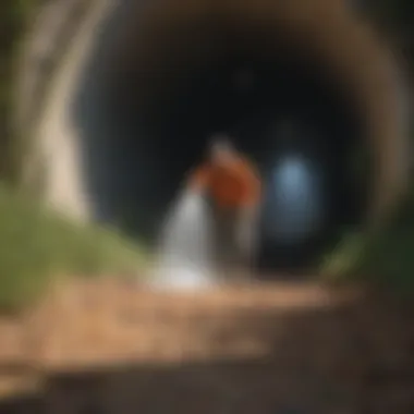 Tunnel Flushing Method Garden hose flushing gopher tunnels
