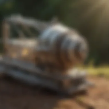 Close-up of a gopher trap mechanism