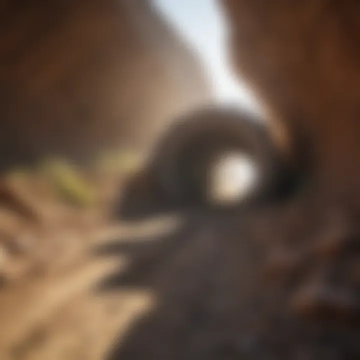 Gopher tunnel collapse method